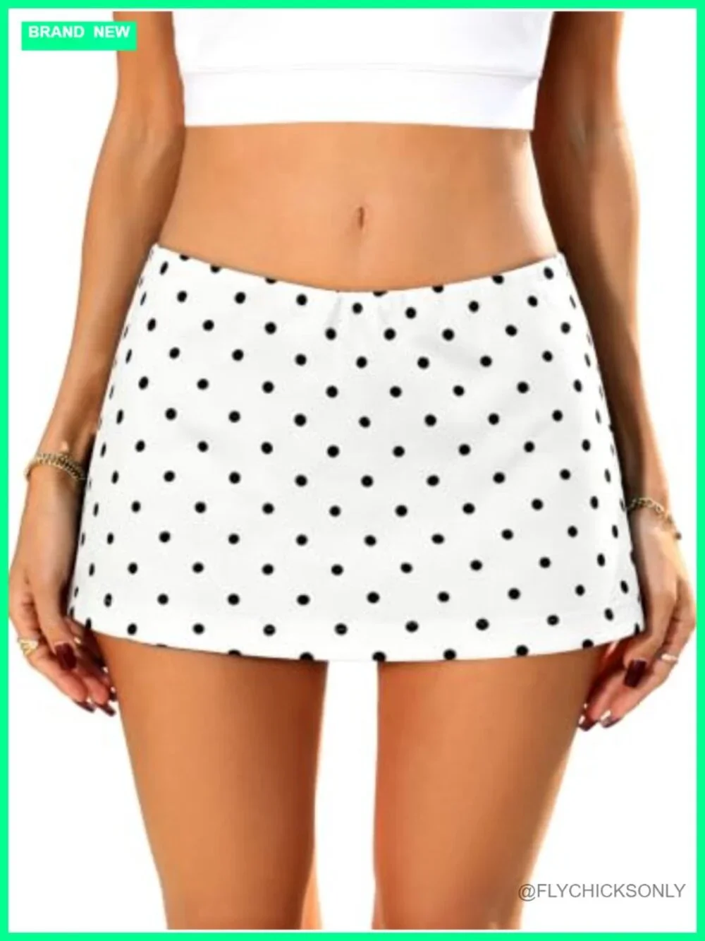 ELLEVEN Low Rise Mini Skort with Built-in Shorts Athletic A-Line Skirt